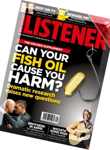 New Zealand Listener – 30 July 2016 Cover