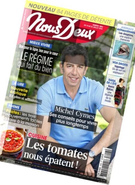 Nous Deux – 19 au 25 Juillet 2016 Cover