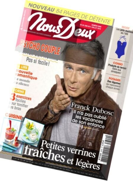 Nous Deux – 28 Juin au 4 Juillet 2016 Cover