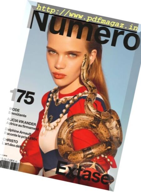 Numero France – Aout 2016 Cover