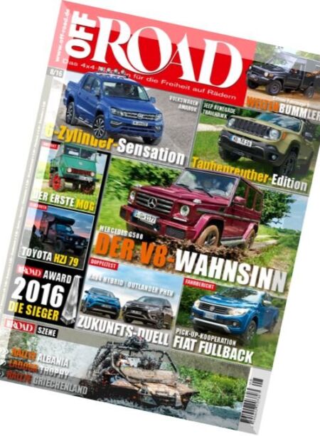 Off Road – August 2016 Cover