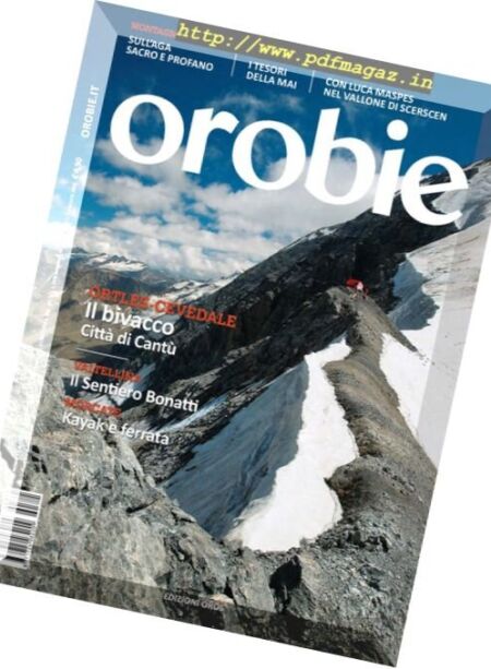 Orobie – Agosto 2016 Cover