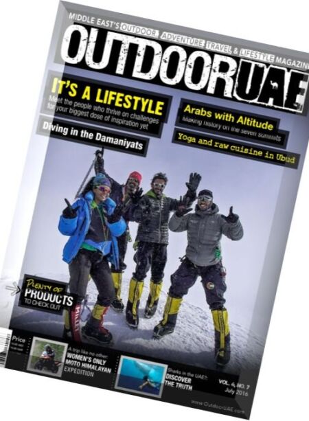 OutdoorUAE – July 2016 Cover