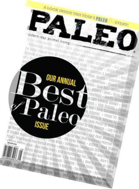 Paleo Magazine – August-September 2016 Cover