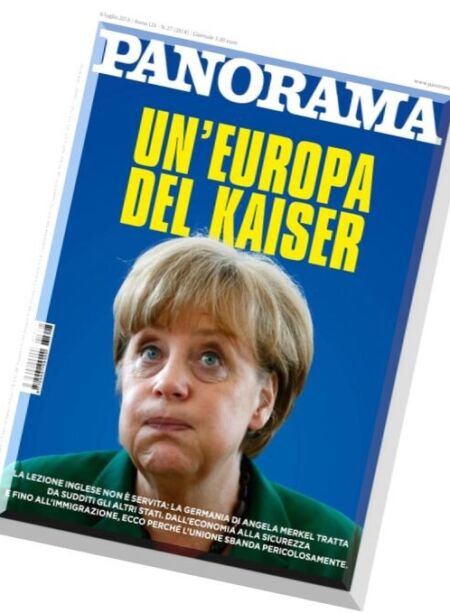 Panorama Italia – 6 Luglio 2016 Cover