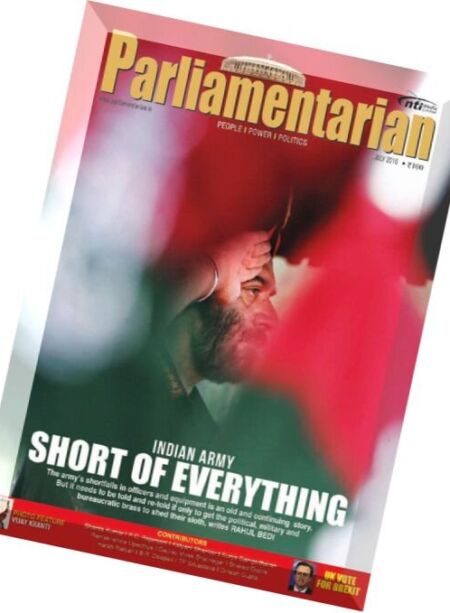 Parliamentarian – July 2016 Cover