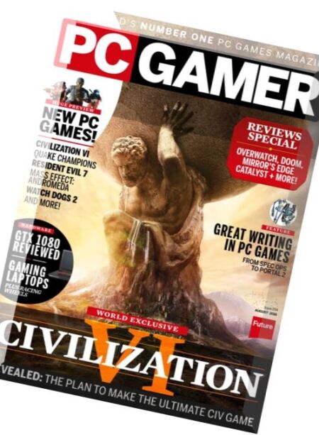 PC Gamer UK – August 2016 Cover