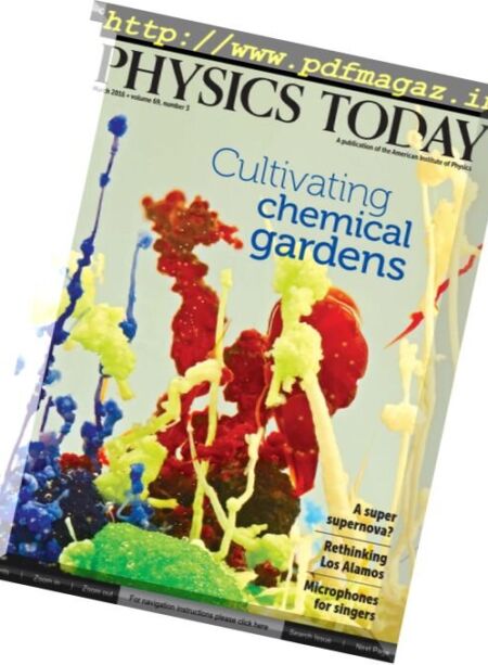 Physics Today – March 2016 Cover