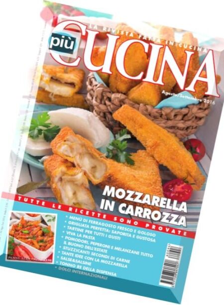 piuCUCINA – Agosto-Settembre 2016 Cover