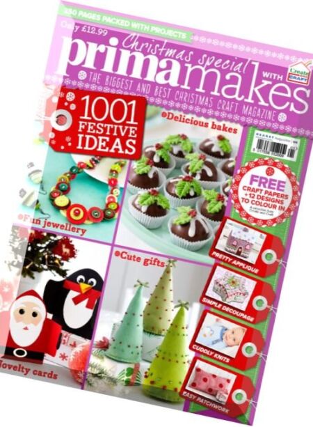 Prima Makes_ Create and Craft – Xmas 2016 Cover