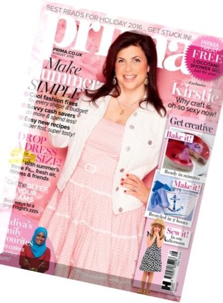 Prima UK – August 2016 Cover