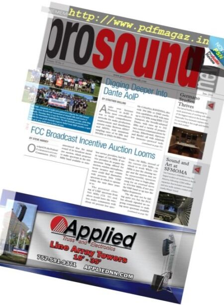ProSound News – June 2016 Cover