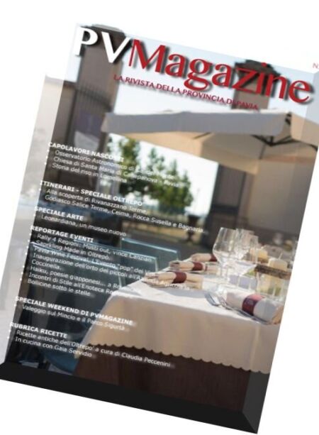 PV Magazine – N.6, 2016 Cover