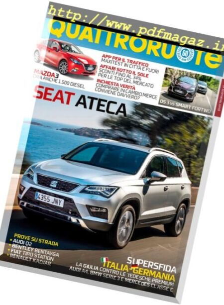 Quattroruote Italia – Agosto 2016 Cover