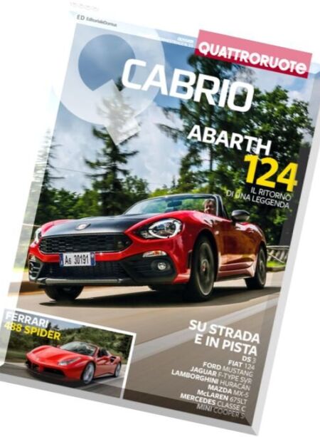 Quattroruote Italia – Dossier Cabrio – Luglio 2016 Cover