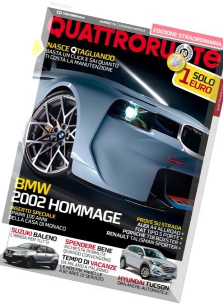 Quattroruote Italia – Edizione Straordinaria – Luglio 2016 Cover
