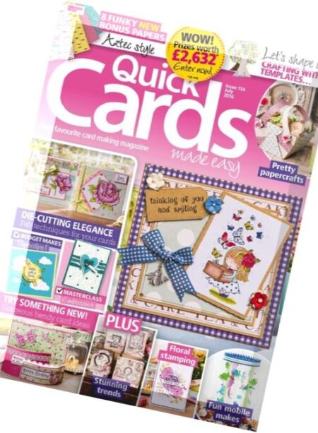 Quick Cards made easy – July 2016 Cover