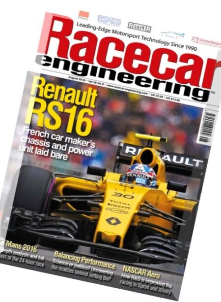 Racecar Engineering – August 2016 Cover