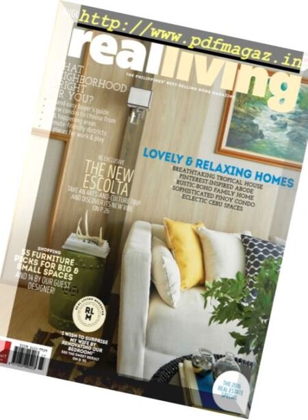 Real Living Philippines – August 2016 Cover