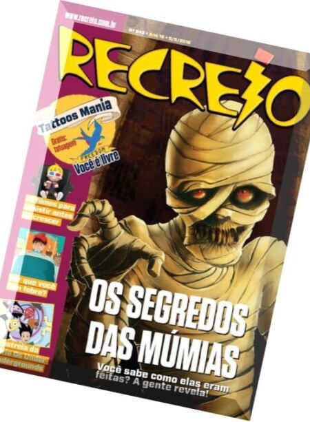 Recreio Brazil – Issue 843, – 5 Maio 2016 Cover