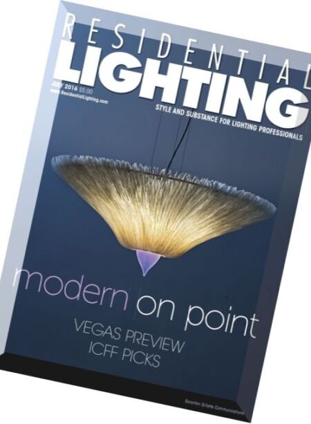 Residential Lighting – July 2016 Cover