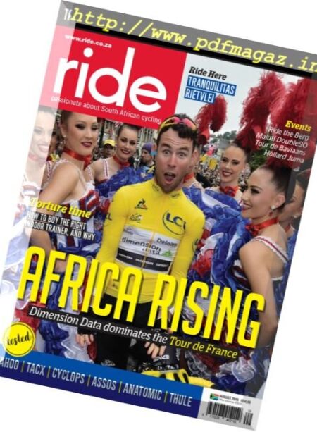 Ride South Africa – August 2016 Cover