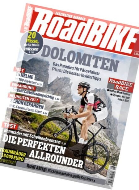 RoadBIKE – August 2016 Cover