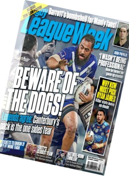Rugby League Week – 30 June 2016 Cover