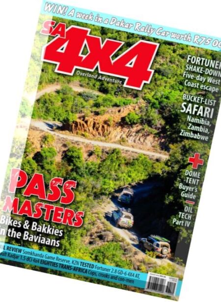 SA4X4 – August 2016 Cover