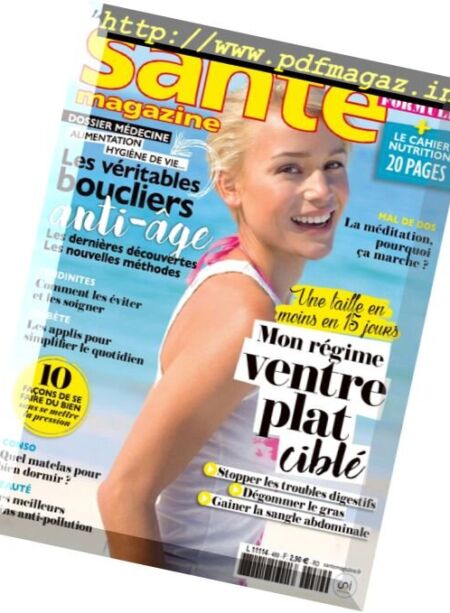 Sante Magazine – Septembre 2016 Cover