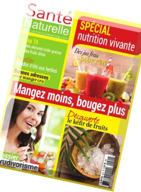 Sante Naturelle – Hors Serie – Juillet 2016 Cover