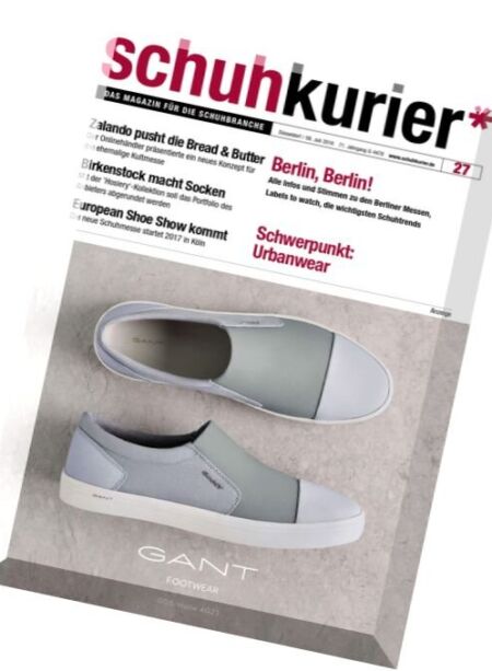 Schuhkurier – 8 Juli 2016 Cover