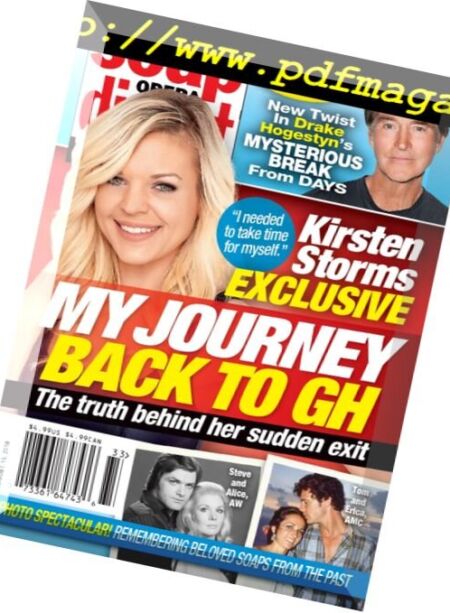 Soap Opera Digest – 15 August 2016 Cover