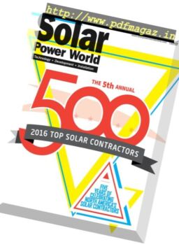 Solar Power World – July 2016