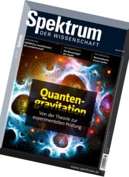 Spektrum der Wissenschaft – August 2016