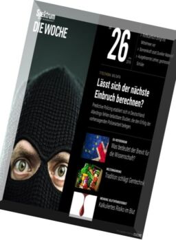 Spektrum Die Woche – N 26, 30 Juni 2016