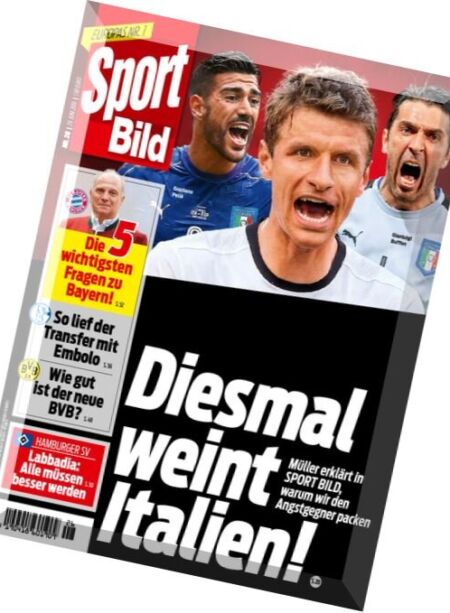 Sport Bild – 29 Juni 2016 Cover