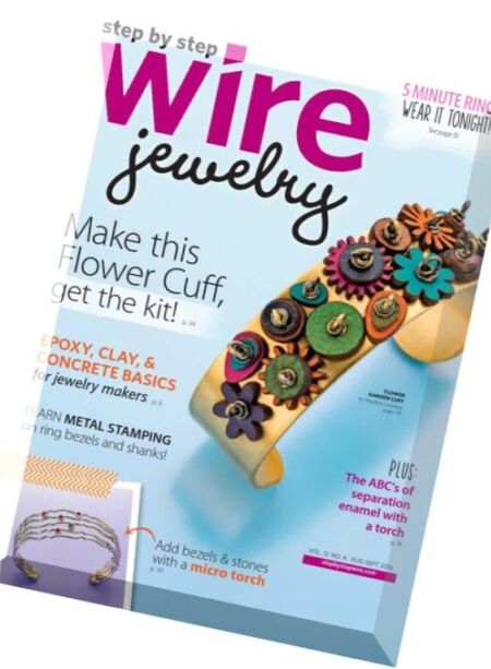 Step by Step Wire Jewelry – August-September 2016 Cover