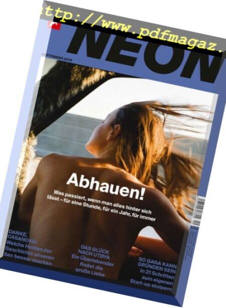 Stern Neon – September 2016 Cover