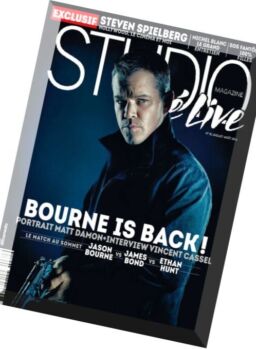 Studio Cine Live – Juillet-Aout 2016