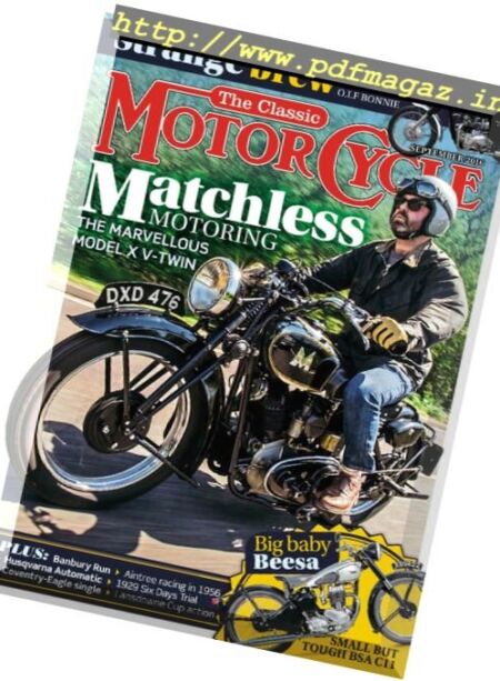 The Classic MotorCycle – September 2016 Cover