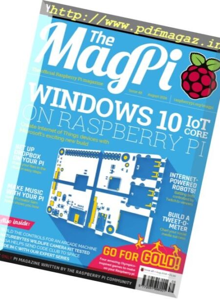 The Magpi – August 2016 Cover