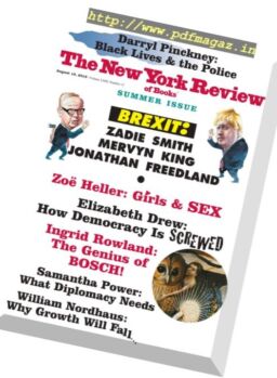 The New York Review of Books – 18 August 2016