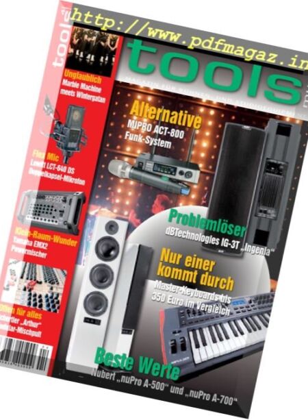 Tools 4 Music – August-September 2016 Cover