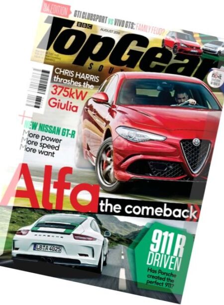 Top Gear South Africa – August 2016 Cover