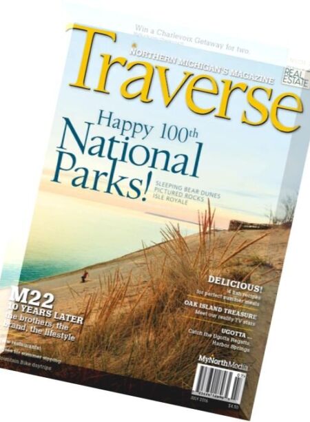 Traverse, Northern Michigan’s Magazine – July 2016 Cover