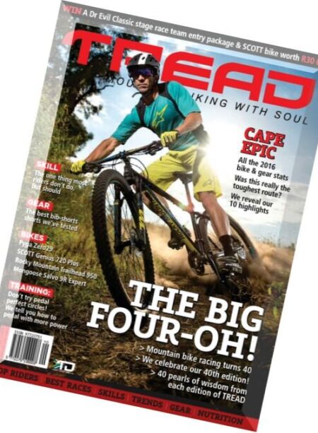 Tread – Mountain Biking With Soul – Issue 40, 2016 Cover
