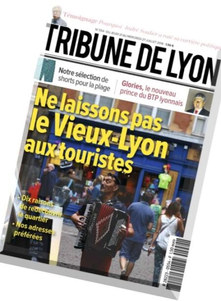 Tribune de Lyon – 21 au 27 Juillet 2016 Cover