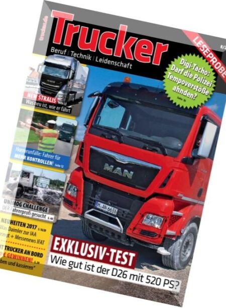 Trucker – August 2016 Cover