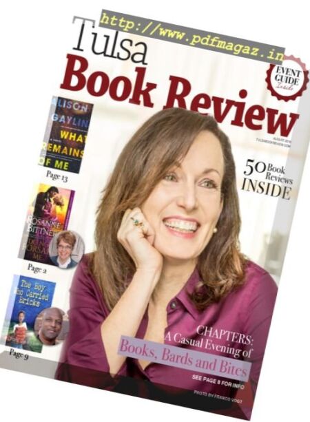 Tulsa Book Review – August 2016 Cover
